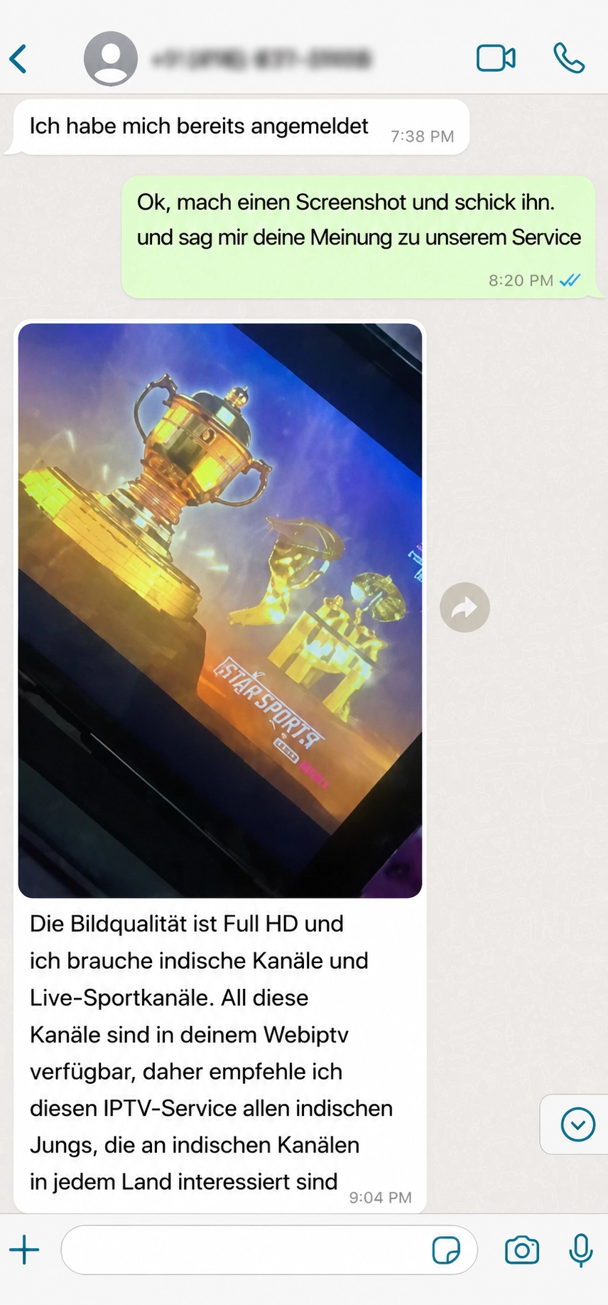 iptv kaufen whatsapp bewertung